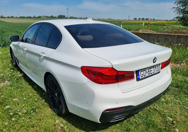 BMW Seria 5 cena 145000 przebieg: 135000, rok produkcji 2018 z Zgierz małe 92